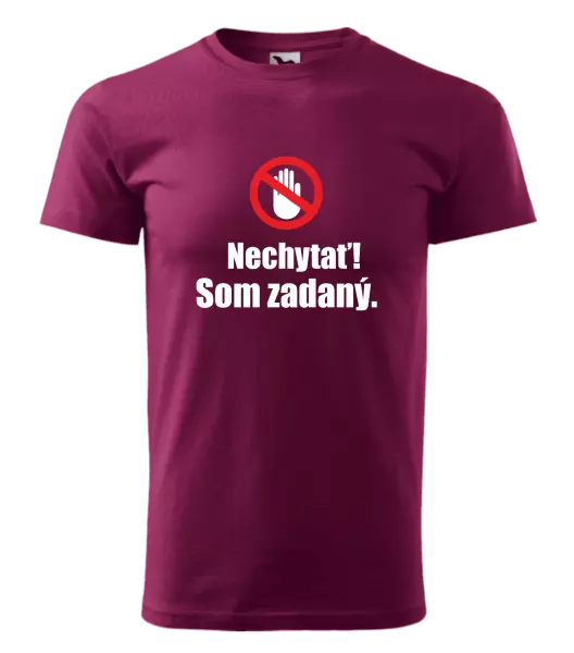 Pánske tričko Nechytať, som zadaný