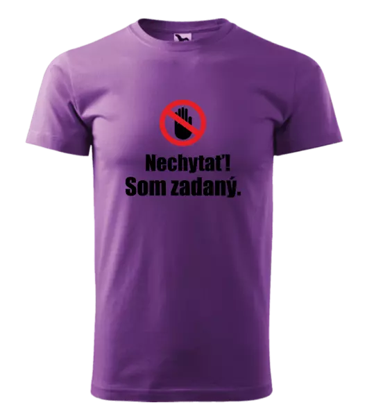 Pánske tričko Nechytať, som zadaný