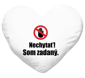 Vankúš Nechytať, som zadaný