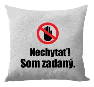 Vankúš Nechytať, som zadaný