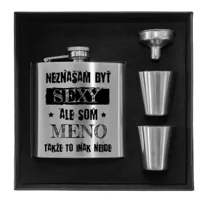 Ploskačka v krabičke Neznášam byť sexy, ale som (meno)