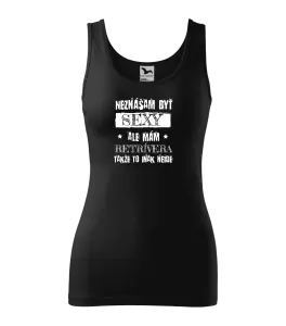 Dámske tielko Neznášam byť sexy, ale mám