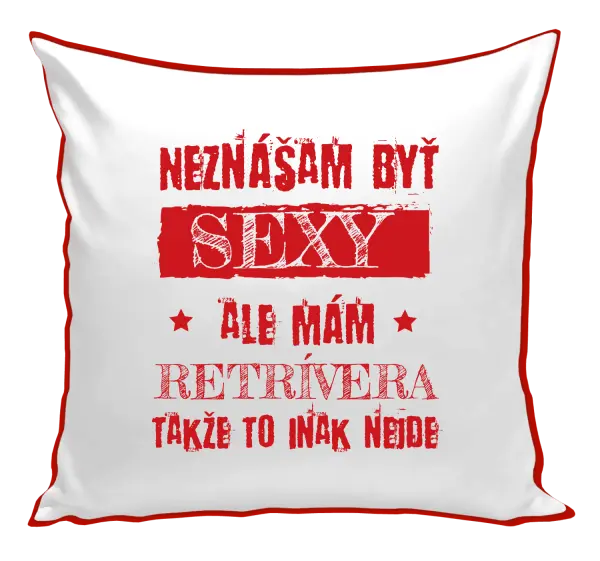 Vankúš Neznášam byť sexy, ale mám