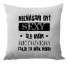 Vankúš Neznášam byť sexy, ale mám