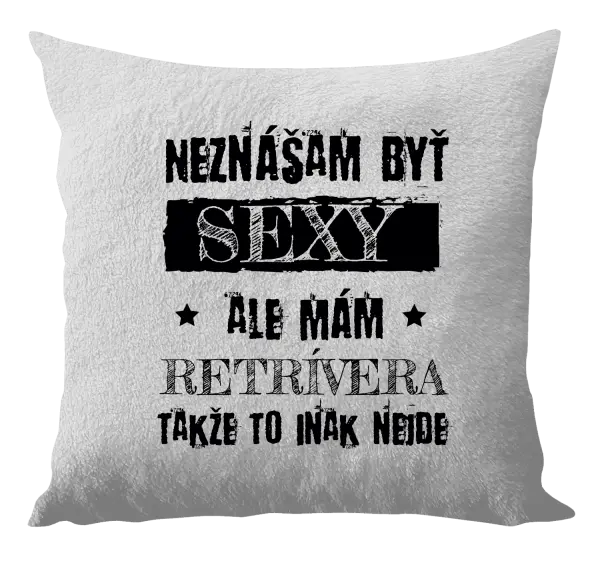 Vankúš Neznášam byť sexy, ale mám