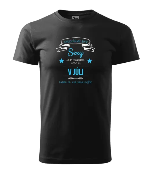 Pánske narodeninové tričko Neznášam byť sexy, ale narodil som sa v...