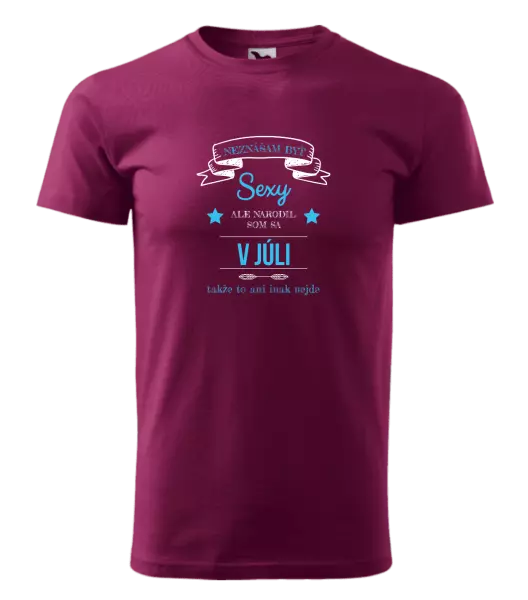 Pánske narodeninové tričko Neznášam byť sexy, ale narodil som sa v...