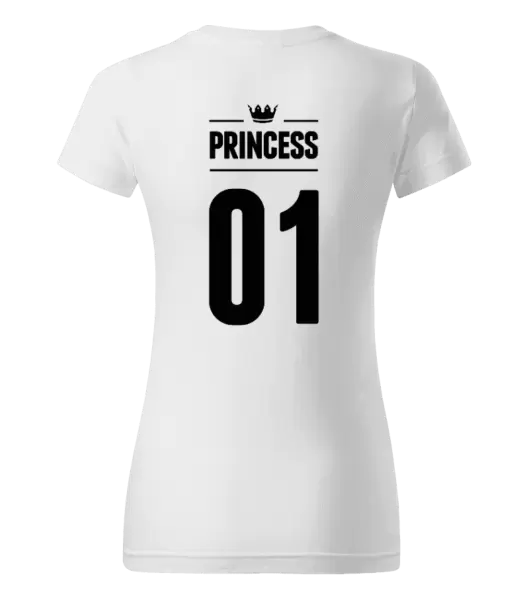 Dámské tričko Princess s vlastním číslem