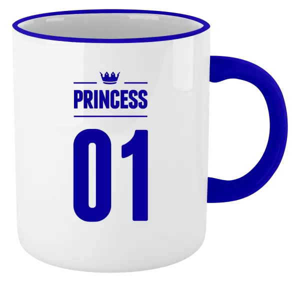 Hrnek Princess s vlastním číslem