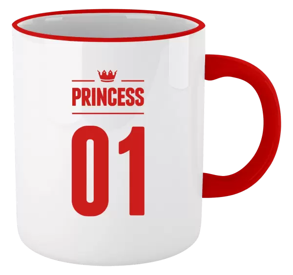 Hrnek Princess s vlastním číslem