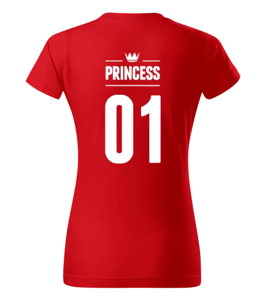 Dámské tričko Princess s vlastním číslem