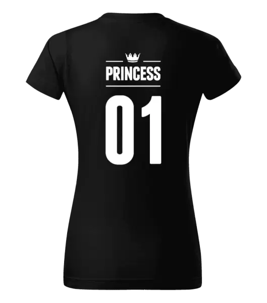 Dámské tričko Princess s vlastním číslem