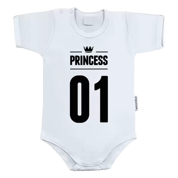 Dětské body Princess s vlastním číslem