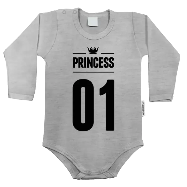 Dětské body Princess s vlastním číslem