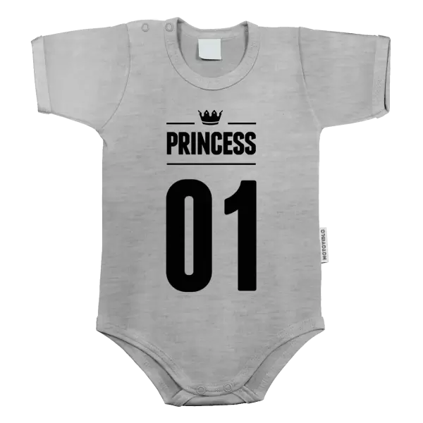 Dětské body Princess s vlastním číslem