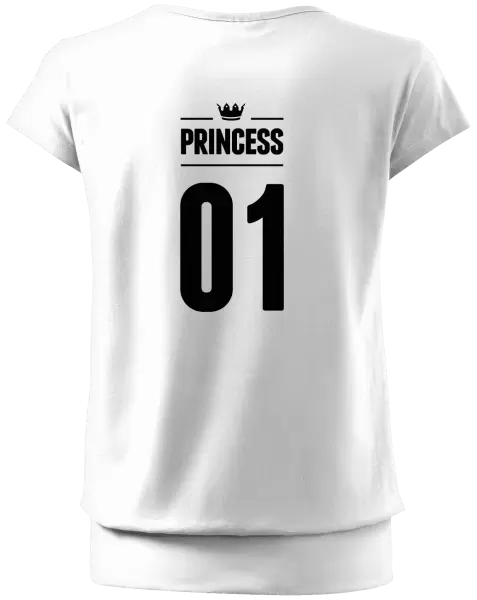 Dámské tričko Princess s vlastním číslem