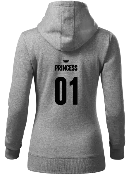 Dámská mikina Princess s vlastním číslem