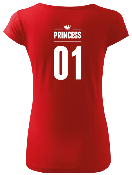 Dámské tričko Princess s vlastním číslem