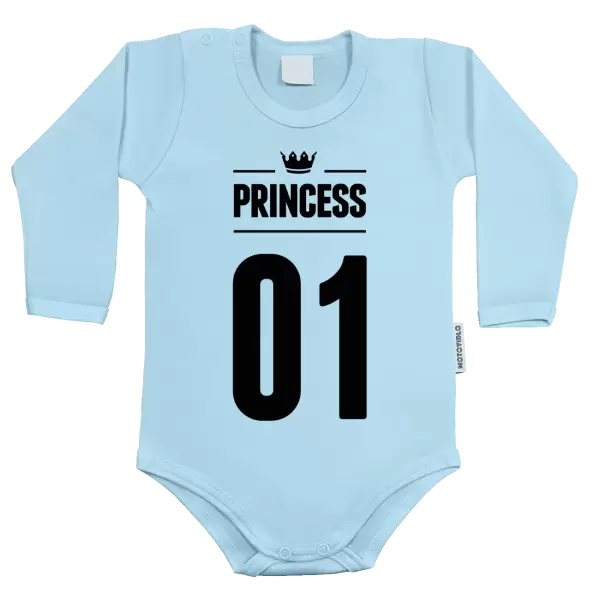 Dětské body Princess s vlastním číslem
