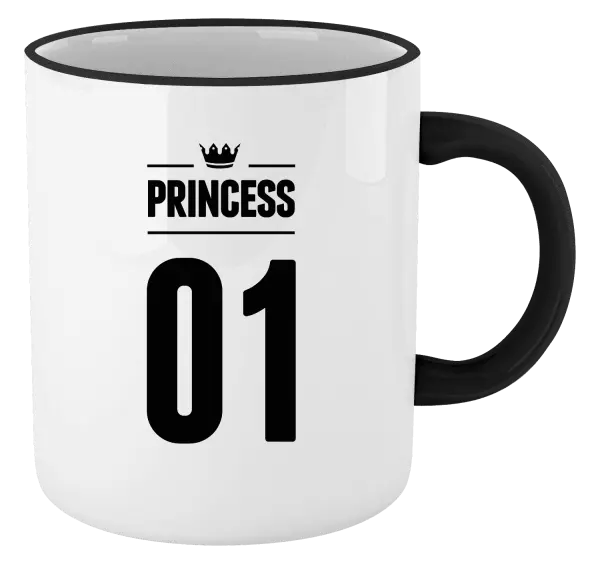 Hrnek Princess s vlastním číslem
