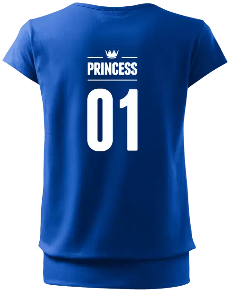 Dámské tričko Princess s vlastním číslem