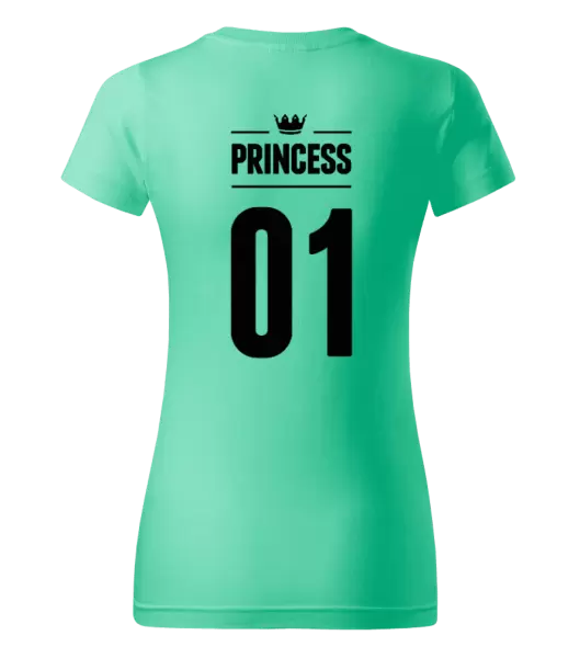 Dámské tričko Princess s vlastním číslem