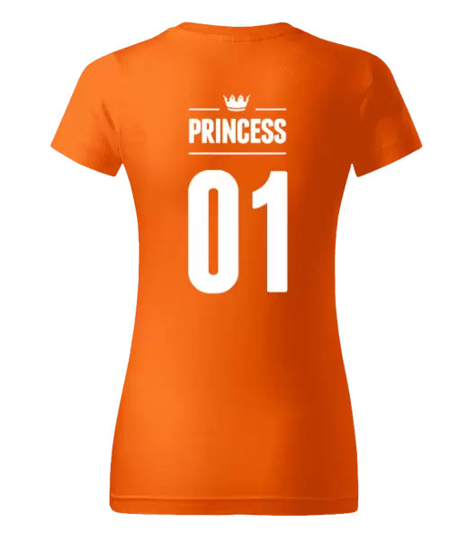Dámské tričko Princess s vlastním číslem