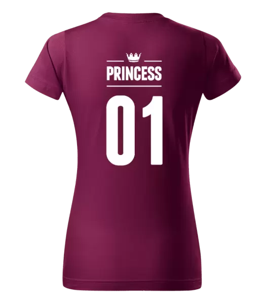 Dámské tričko Princess s vlastním číslem
