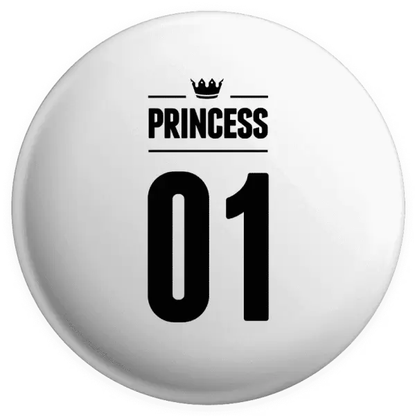 Placka Princess s vlastním číslem