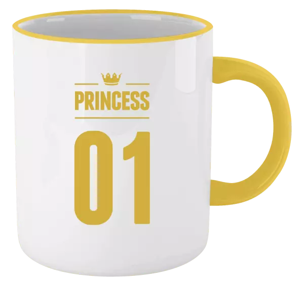 Hrnek Princess s vlastním číslem