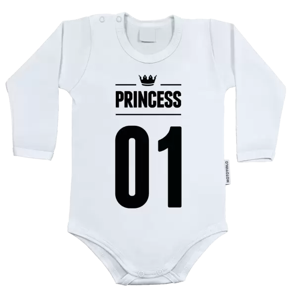 Dětské body Princess s vlastním číslem