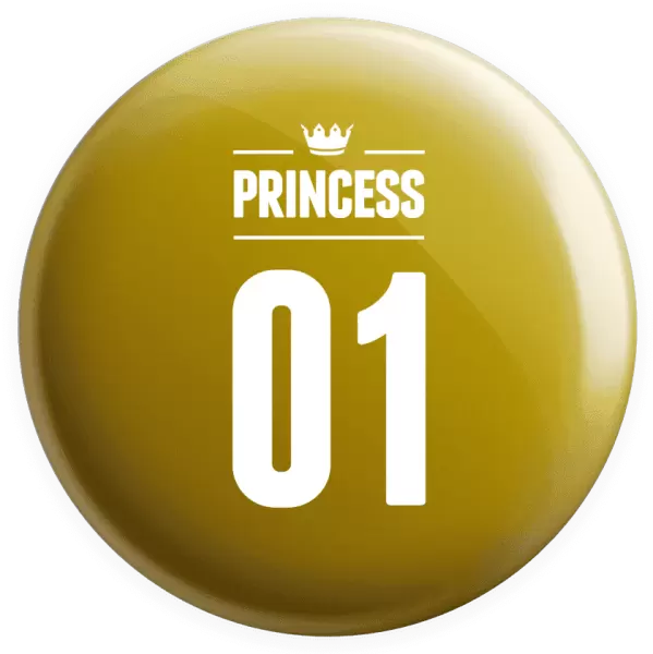 Placka Princess s vlastním číslem