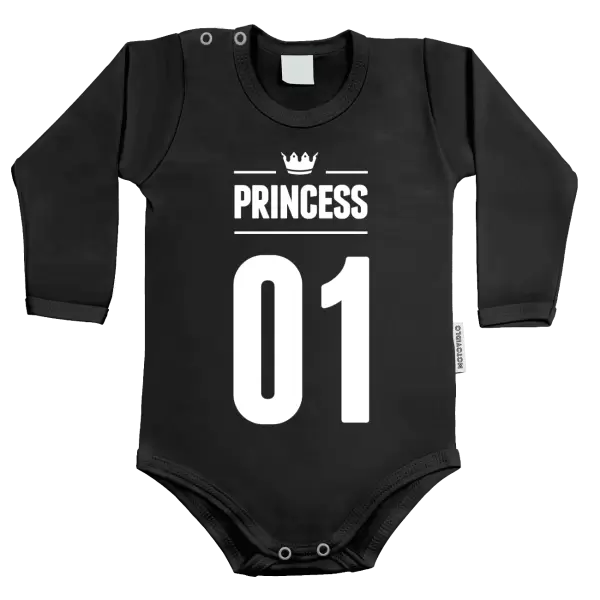 Dětské body Princess s vlastním číslem