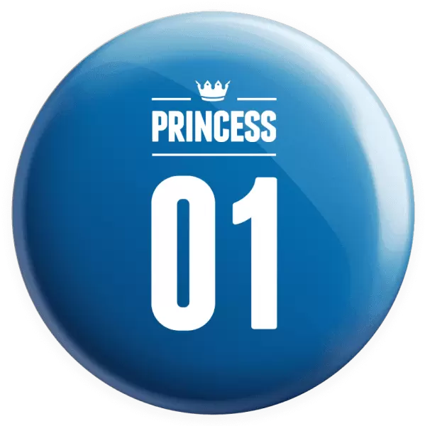 Placka Princess s vlastním číslem