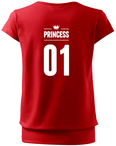 Dámské tričko Princess s vlastním číslem