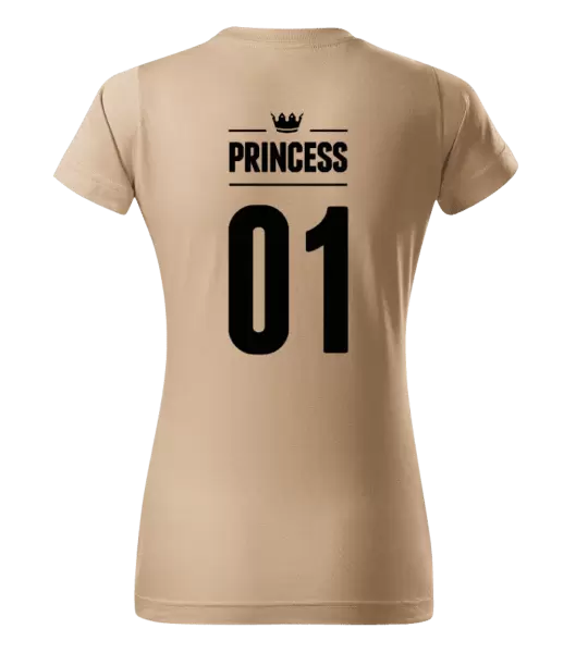 Dámské tričko Princess s vlastním číslem