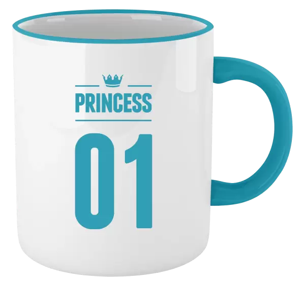 Hrnek Princess s vlastním číslem