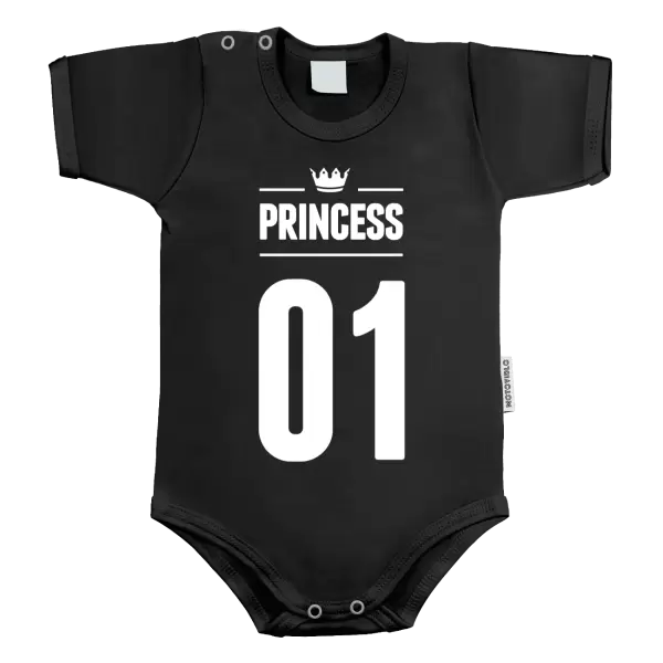 Dětské body Princess s vlastním číslem