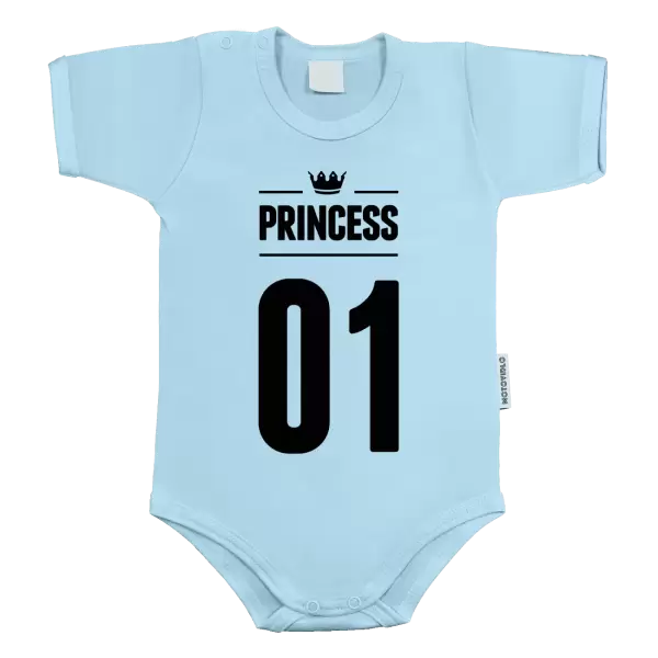 Dětské body Princess s vlastním číslem