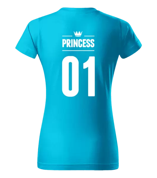 Dámské tričko Princess s vlastním číslem