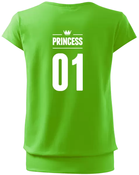 Dámské tričko Princess s vlastním číslem