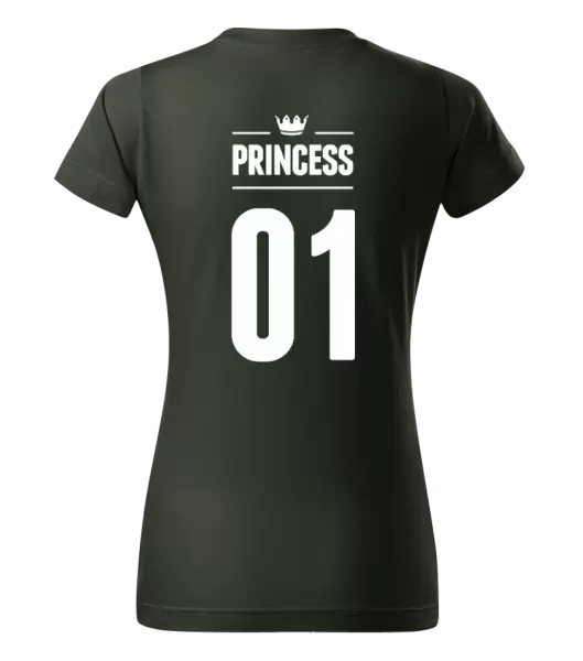 Dámské tričko Princess s vlastním číslem