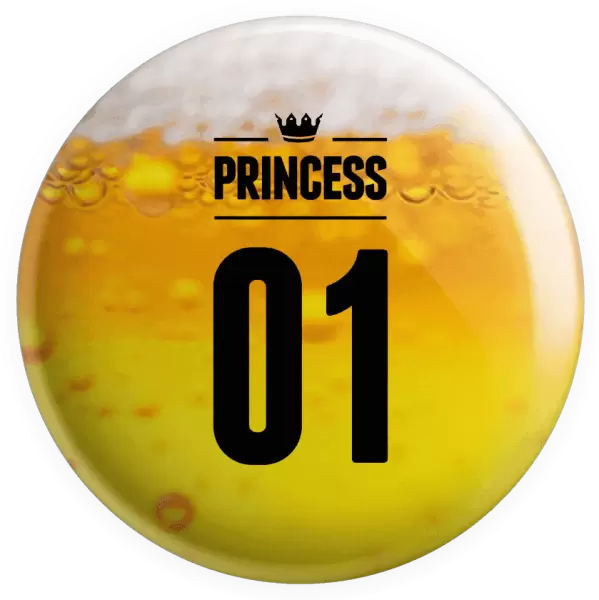 Placka Princess s vlastním číslem