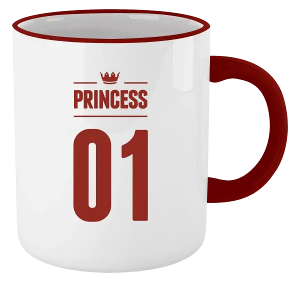 Hrnek Princess s vlastním číslem