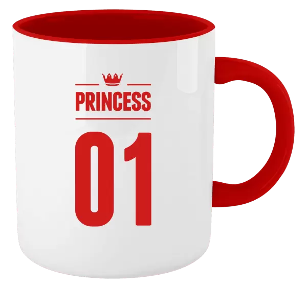 Hrnek Princess s vlastním číslem