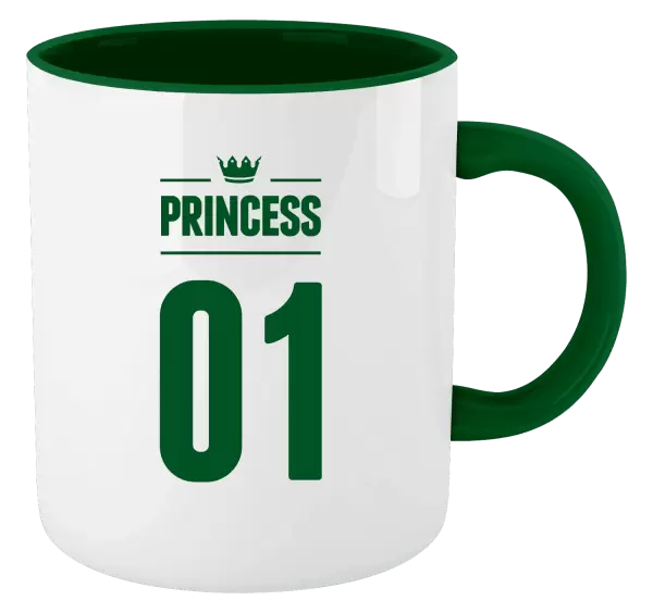 Hrnek Princess s vlastním číslem