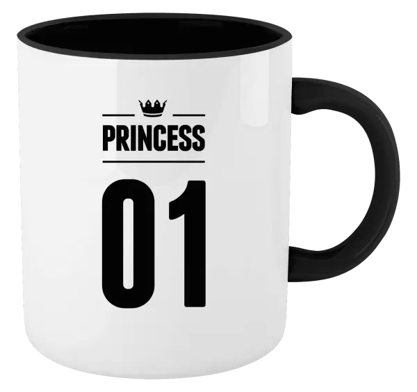 Hrnek Princess s vlastním číslem