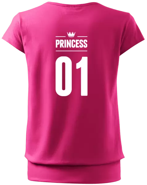 Dámské tričko Princess s vlastním číslem