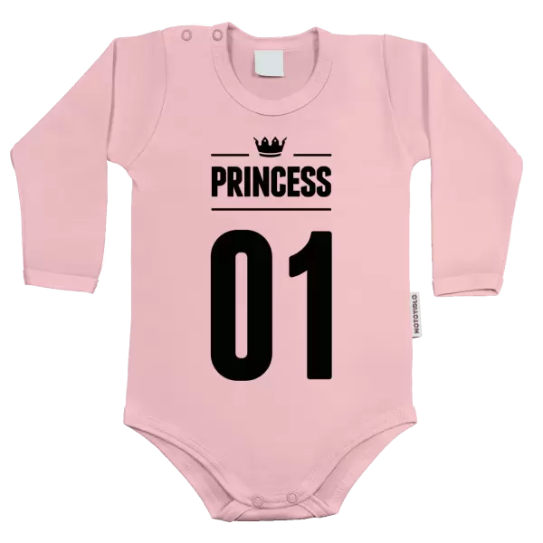 Dětské body Princess s vlastním číslem