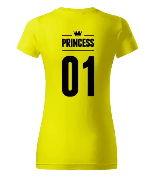 Dámské tričko Princess s vlastním číslem